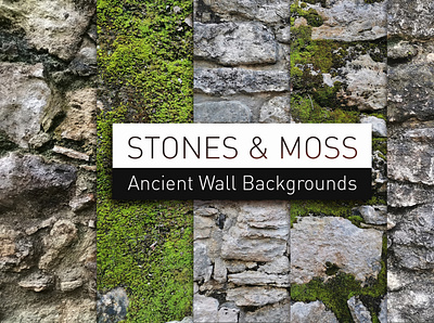 Stones with moss. Ancient Wall. (Background set) ancient wall background moss moss background old wall photo background stone stone background stone wall texture