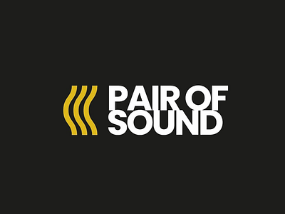 PAOR OF SOUND LOGO logo design brand sound music