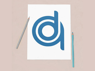 DQ monogram logo concept