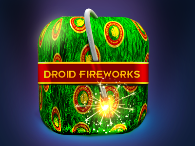 Droid Fireworks android icon droid fireworks fireworks icon iconic