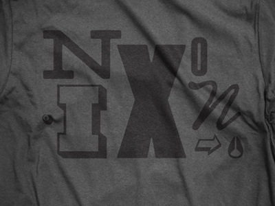 T-Shirt Graphics for Nixon (1 of 5) action sports apparel brand fashion letters logo t shirt t shirt