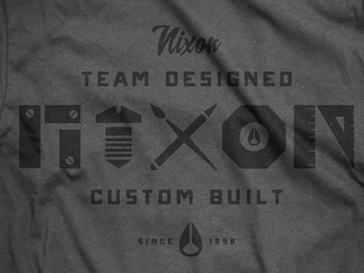 T-Shirt Graphics for Nixon (4 of 5) action sports apparel brand fashion letters logo t shirt t shirt