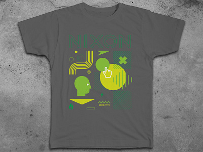 Nixon T-shirt Graphics apparel brand design fashion nixon tee tshirt