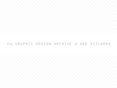 The Archive personal portfolio site ui