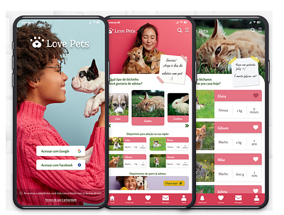 Love Pets design fiction interface pets ui uidesign userinterface