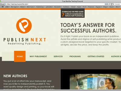 PubNext Web authors responsive design self publishing