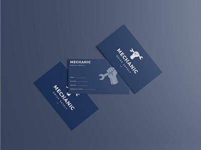 Business card for Mechanic shop