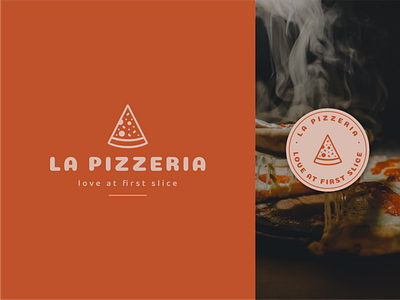 La Pizzeria - Logo Design badge brand design brand identity branding branding design creative logo design graphic design graphicdesign illustration logo logo design logo designer logodesign logomark logos logotype minimalist logo modern logo restaurant