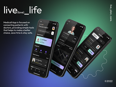 Live_life clean design health health app healthcare ios mental health minimal mobile mobile app mobile trends mobile ui planner ui ui design ux wealthy