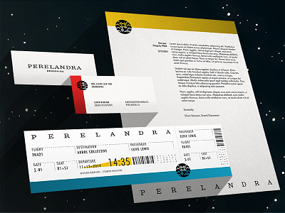 Space Stationary awesome business card cool letterhead perelandra primary colors scifi space stationary