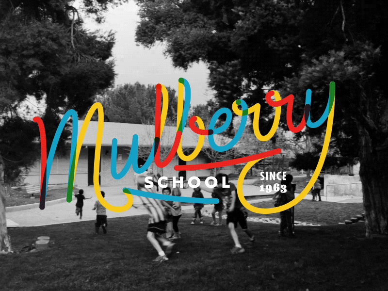 Upcoming - Mulberry School after effects animation branding education fun lettering logo logo design motion overlay type typography