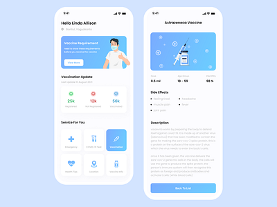 vaccination app animation clean design graphic design health app mobile design simple design ui design ux design vaccination vaccination apps vaccination mobile