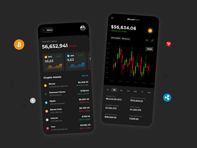 Crypto service Mobile app android app app design application crypto cryptocurrency finance finance app ios mobile app mobile app design mobile design mobile ui trending wallet wallet cryptocurrency bitcoin