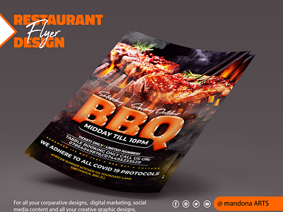 BBQ Restaurant Flyer Design