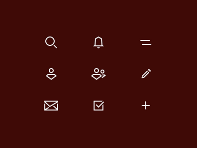 Some sharp icons email group icon icon set icons icons design icons pack notification ui design user vector