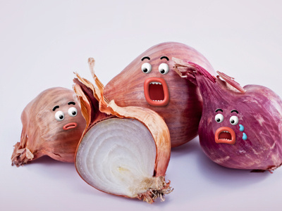 Frightened Onions cartoon cry cut faces fear onion puppet