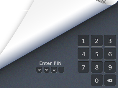 Enter Pin bank pin ux