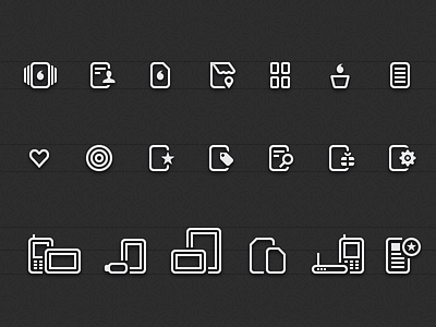 Set of icons