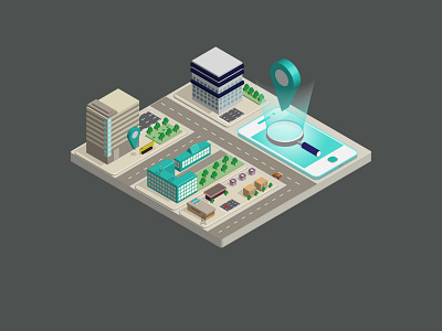 Isometric Mobile Navigation