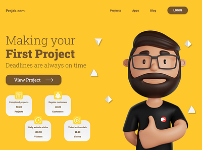 Landing page ui ui design web