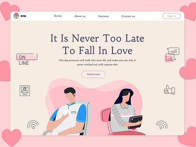 web desain valentine design ui ui design web