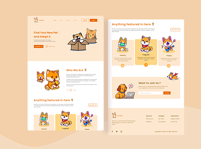 Love Pet Web Design design landingpage ui ui design ux web webdesign