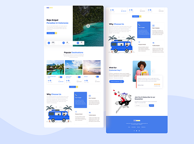 Raja Ampat Paradise | Web Design design mobile app mobile ui ui ui design ux web