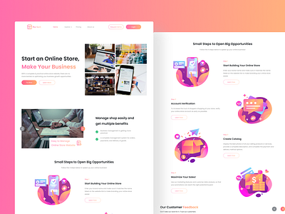 Market Landing Page | Light Mode