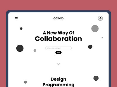 Collab - Concept Web Design app brand design graphic design uiux web design website