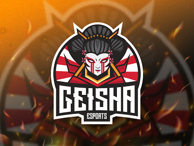 GEISHA branding esports game illustration japanese culture japanese style logo logo design mascot team vector