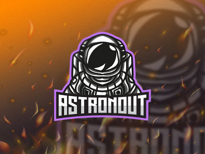 Astronaut astronaut badge character club design emblem esport esports game gaming head icon illustration mascot sport symbol team vector