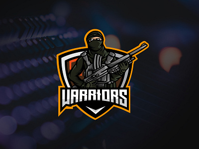 THE WARRIOR design esports game illustration logo logo design mascot team vector