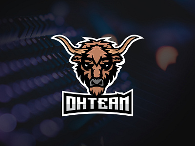 OX design esports game illustration logo logo design mascot ox team vector