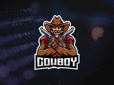 COWBOY cowboy design esports game illustration logo logo design mascot team vector