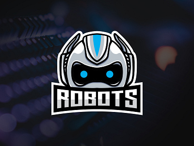 ROBOTS design esports game illustration logo logo design mascot robot team vector