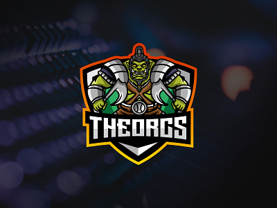 THE ORCS design esports game illustration logo logo design mascot orcs team vector