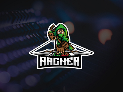 THE ARCHER archer design esports game illustration logo logo design mascot team vector