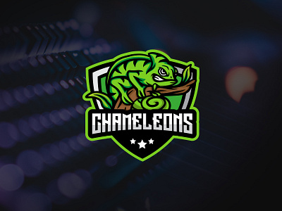 CHAMELEONS chameleons design esports game illustration logo logo design mascot team vector