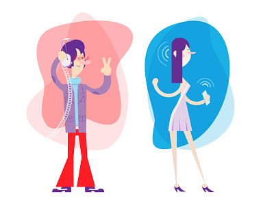 Musical Characters characterdesigns cool illustration illustrator music people vector