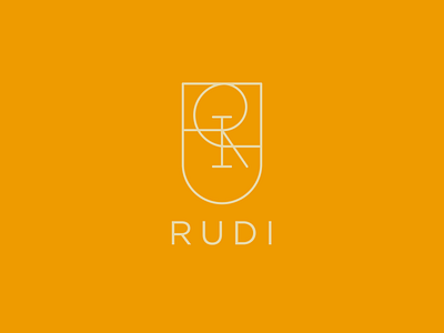 RUDI - Logo Monogram branding bussiness design graphic design identity logo logo name logo type mockup monogram monogram logo name name logo