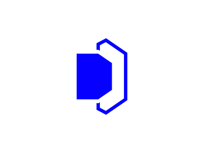 D + Hexagon - Logo brand branding design graphic design identity illustration logo logo type mockup monogram vector