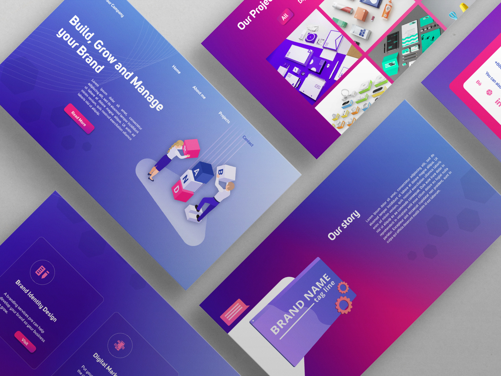 portfolio website for a digital marketing agency by Sara Abbaszadeh on ...