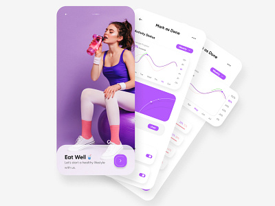 Sport app design ui