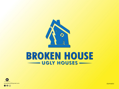 Broken House | Modern Logo | Logo Design