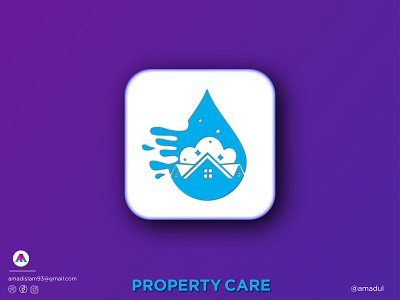 Home Logo | Cleaner Logo | Modern Logo abstract branding colorful logo creative double meaning flat graphic design home house logo illustration logo logo and branding logos minimal modern logo negative space startup logo vector water water drop