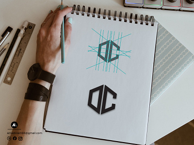 DC monogram logo  | Drazcar | Logo Design