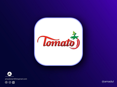 Tomato logo | Wordmark logo | Logo design abstract brand branding colorful logo design flat food logo graphic design illustration logo logo and branding logos logotype minimal logo modern logo monogram logo red logo tomato tomato logo wordmark logo