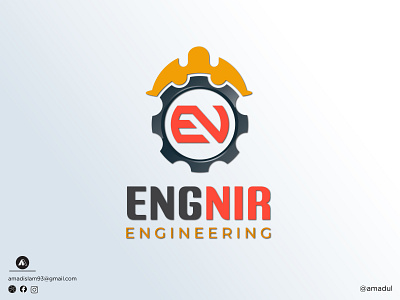 Engineering logo | Logo design abstract logo branding colorful logo creative design en logo engineering engineering logo flat gear gear logo graphic design illustration logo logos mechanic modern logo monogram logo startup logo technology