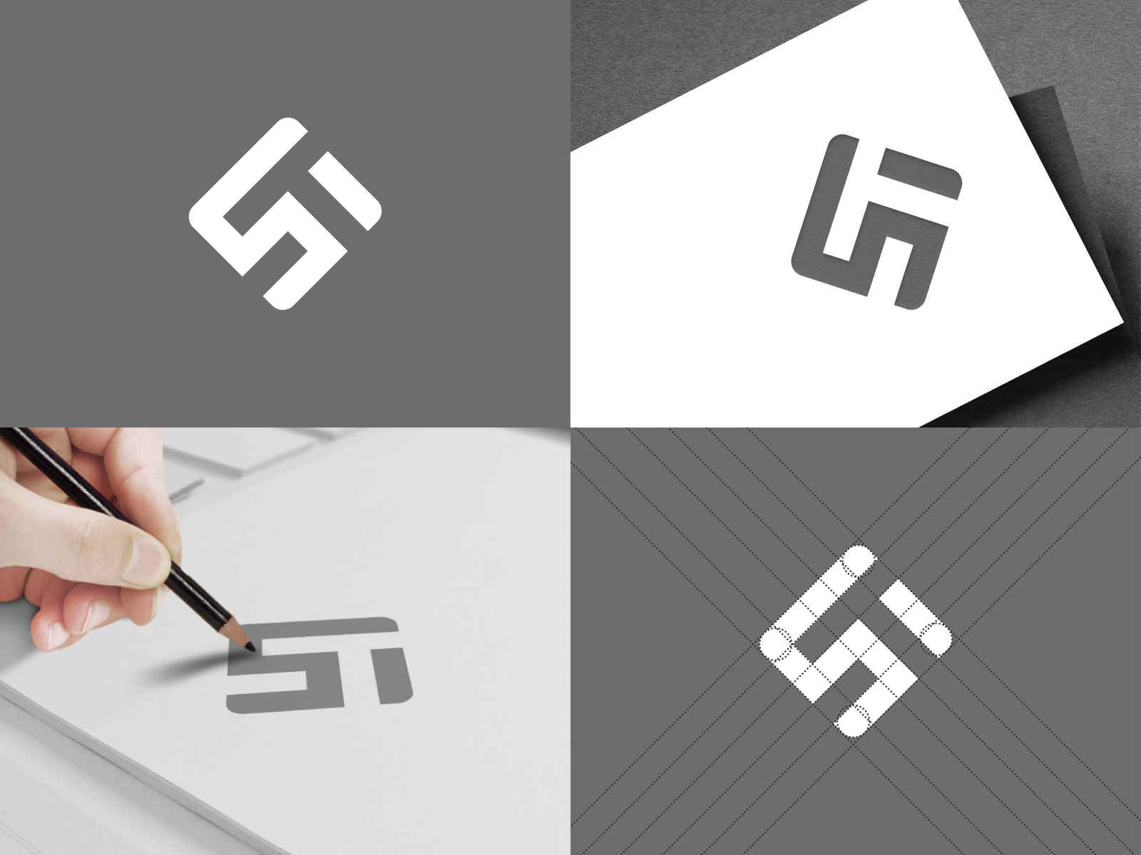 ST Monogram Logo Design by Amadul | Logo Designer on Dribbble