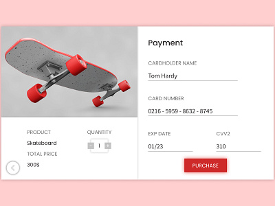 Credit card check out 002 dailyui